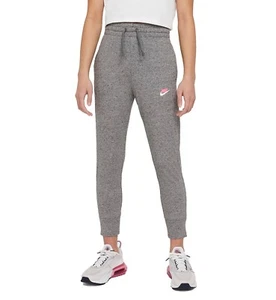 Nike Youth Girls Sportswear Joggers in Carbon Heather/Sunset Pulse - Picture 1 of 7