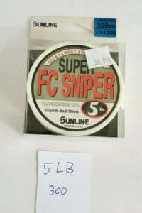 Sunline - FC Sniper Fishing Line - 5 lb Fluorocarbon Line, 300m   - Picture 1 of 1