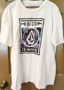 Volcom Stone Logo Graphic T Shirt Since 1991 Skate Surf Sz XXL Vintage - Picture 1 of 5