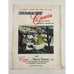 Vintage 1957 Oil Painting Techniques Grumbacher Casein Art Colors Henry Gasser - Bild 1 von 8