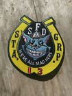 SFD Fire Dept Patch Logo Rare Vtg Logo Alice Wonderland Cat Station 13 Unknown