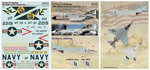Print Scale 48-147 F-4 Phantom Mig Killers Vietnam War 1/48 scale - Picture 1 of 12