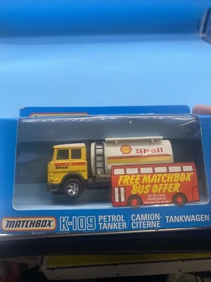 Boxed Matchbox K-109 Petrol Tanker Fuel Truck Shell Super King - Image 1 of 4