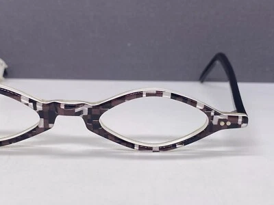 Monturas de gafas Francois Pinton mujer marrón diamante angular borde completo pequeñas Foto 1 de 4