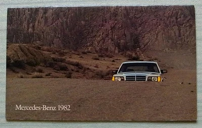 Folleto de ventas MERCEDES BENZ EE. UU. 1982 #A-SP 81-492 380SL 300CD 240D 380SEC++ Foto 1 de 4