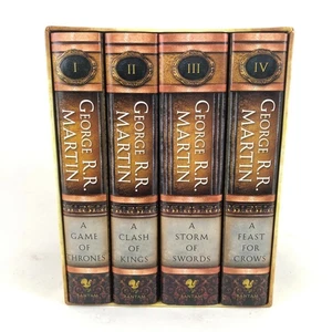 George RR Martin Game of Thrones Vol 1–4 TV Edition Hardcover Box Set *like new* - Picture 1 of 10