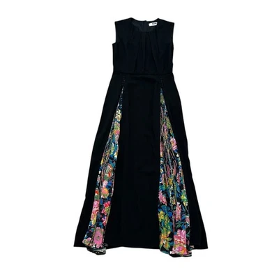 MSGM Floral Pleat Maxi Dress Size IT 42 / US 6 - Image 1 of 4