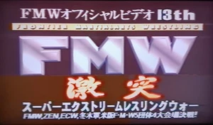 TOSHIBA EMI T-150 VHS FMW Super Extreme Wrestling War 97 ECW ZEN Funk Sabu Onita - Picture 1 of 24
