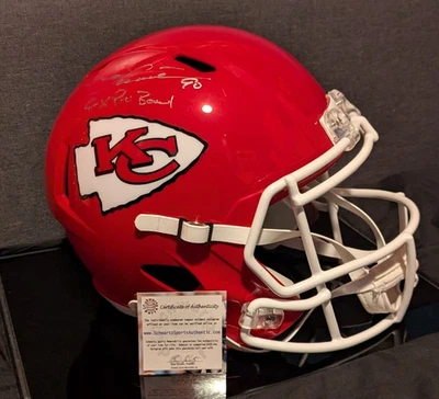 Casco firmado por Neil Smith tamaño completo Kansas City Chiefs ins 6x Pro Bowl (Schwartz) Foto 1 de 4