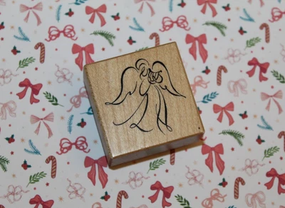 {VACACIONES} Sello de Goma Rojo Vacaciones Ángel Ángeles Navidad Religioso Cristiano Foto 1 de 4