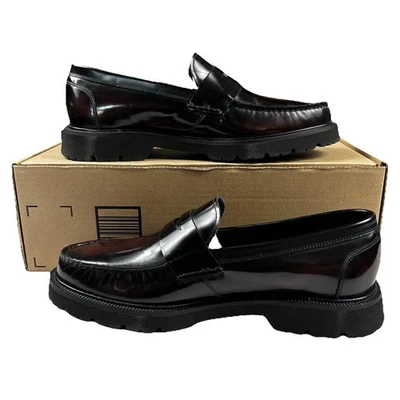 Mocasines Cole Haan American Classics Pinch Penny para hombre 11M Borgoña profunda C36537 Foto 1 de 4