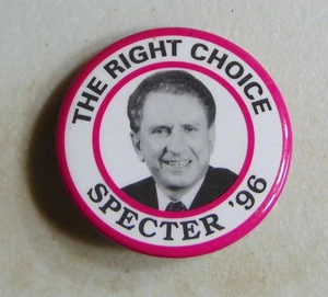 Arlen Specter 1996 Pennsylvania campaign pin button political - Picture 1 of 1
