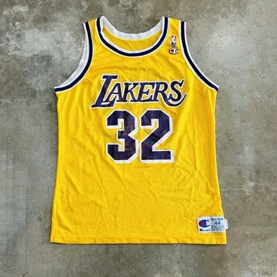 Vintage 1980s Los Angeles Lakers Magic Johnson Jersey Champion Mens Size  44 - Image 1 of 4