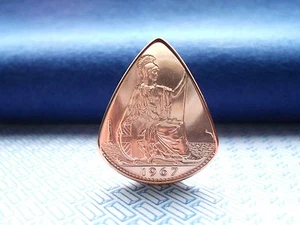 Genuine UK Penny Coin Pick / Plectrum.Electric Guitar Acoustic Guitar. - Picture 1 of 9