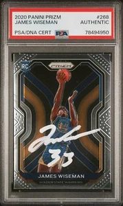 James Wiseman 2020 Panini Prizm Signed Rookie Card #268 Auto PSA 78494950 - Picture 1 of 2