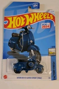 Hot Wheels Vespa 90 SS Super Sprint 1966 Blue #71 71/250 - 2024 Factory Fresh - Picture 1 of 1