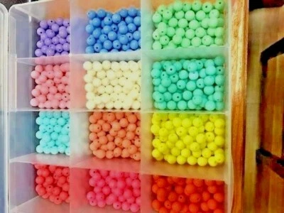 PACK ASST 30 CT CUENTAS 8 MM SALMÓN, CABEZA DE ACERO, TRUCHA REUTILIZABLES  Foto 1 de 2