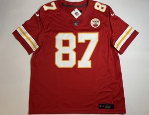 Maglia XL Travis Kelce #87 Vapor FUSE rossa Kansas City Chiefs autentica - Foto 1 di 7