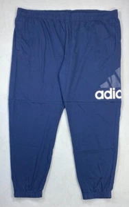 NEW Men's Adidas Big Man Essential Logo Regular Fit Tapered Leg Jogger Pants - Picture 1 of 6