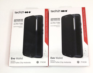 WholesaleTech21 Evo Wallet Case for Motorola Droid Turbo 2 - Black -  case of 10