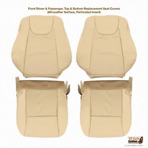 2010 to 2015 Fits Lexus RX350 RX450h Driver Passenger Leather Seat Cover Tan