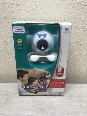 Logitech QuickCam Chat USB 2 Web Cam Video Chat Headset Included #961402-0403#27 - Image 1 of 4