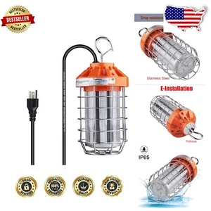 Versatile 60W LED Temporary Work Light - 5000K, Easily Installable for Job Sites - Picture 1 of 9