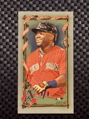 2023 Topps Ginter X #178 Silver Mini 1/1 David Ortiz HOF Boston Red Sox Big Papi - Image 1 of 2