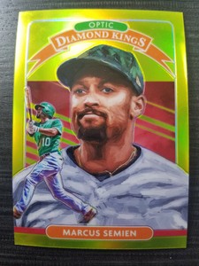 2020 Donruss Optic Lime Green #10 Marcus Semien Diamond Kings