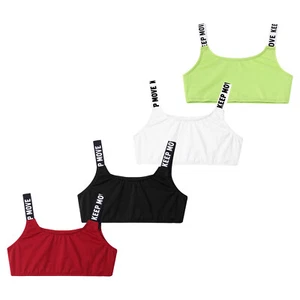 Kinder Mädchen Crop Top für Sport für Fitnessstudio für Training atmungsaktiv bequem - Bild 1 von 29