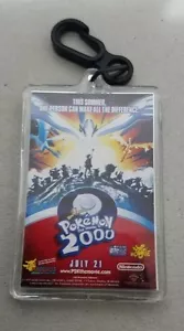 Pokemon 2000 Movie Promo Keychain BRAND NEW Key Chain Lenticular - Picture 1 of 4
