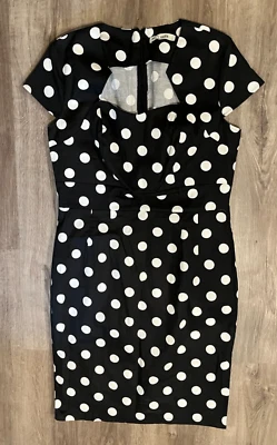 Vestido ceñido al cuerpo Grace Karin para mujer con manga de lunares, negro/blanco talla L Foto 1 de 4