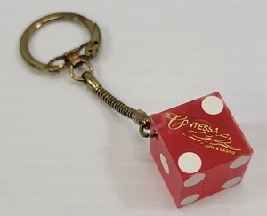 *L3) Contessa Cruise & Casino North Palm Beach, Florida Dice Keychain - Picture 1 of 6