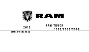 2015 Dodge Ram Truck 1500 2500 3500 Owner Manual Operator Book Fuses - Picture 1 of 1