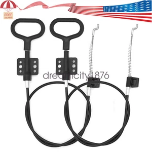 New 2Pcs Sofa Recliner Cables Release Pull Cables D-Ring Replacement Handle Suit - Picture 1 of 7