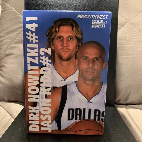 Dirk Nowitzki Jason Kidd Bobblehead Dallas Mavericks Rare 103.3 Mavs 2011 Cover