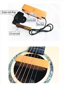Adeline AD-39T Passive Soundhole Pickup 4 Folk Guitar,w/Volume & Tone Controller - Picture 1 of 10