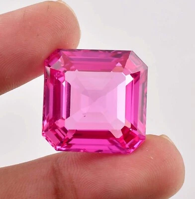 Flawless 14 x 14 MM Natural Ceylon Pink Sapphire Loose Gemstone GIT Certified - Image 1 of 4