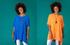 2x Sugar Crisp Layered Tunics with Necklace RRP £44  One size