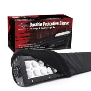22" 32" 42" 50" 52" LED Light Bar Cover Straight Curved Cover Protective Gear US - Foto 1 di 12