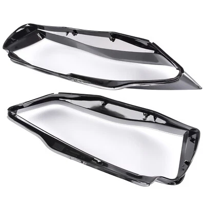 Paar Links & Rechts Scheinwerfer Linsenabdeckschale für Audi A4 A4L B9 B8 B8.5 - Bild 1 von 4