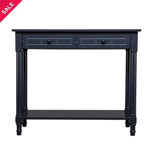 2-Tier Console Table Entryway Table w/ Drawers & Storage Shelves for Living Room - Picture 1 of 9
