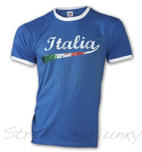 ★WM Fussball T-shirt Retro Trikot Italy Championship Italia Soccer Neu S-XXL★ - Picture 1 of 2