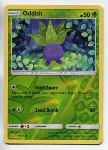 Pokemon Juego de Cartas Coleccionables Sol y Luna Vínculos Ininterrumpidos Holofoil Inverso Carta Común #5 Extraño - Imagen 1 de 1