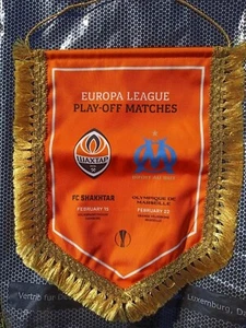 Wimpel Schachtar Donezk Ukraine - Marseille Frankreich 2023-2024 - Bild 1 von 2