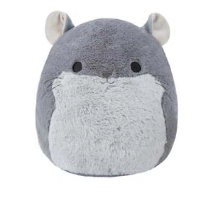 Squishmallows Fuzz-A-Mallows Raro 12” Miper the Chinchilla Esponjoso Gris 2022 Suave - Imagen 1 de 3