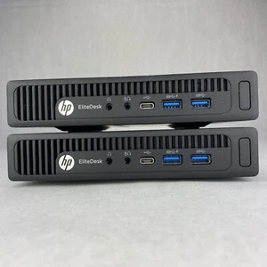 HP EliteDesk 800 G2 Mini 35w Core i5-6500T 2.5GHz 8GB RAM WiFi No HDD Lot Of 2 - Picture 1 of 14