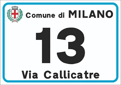 Numero Civico In Metallo Misura 12x17 Cm 10x15cm 12x18cm ALLUMINIO PER ESTERNO - Immagine 1 di 4