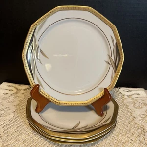 Winterling Marktleuthen Bavaira-6 1/2” Gold Trimmed Bread Plates-Set Of 4 - Picture 1 of 8