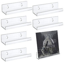 6 Set Vinyl Record Display Shelf  Album CD Wall Mount Storage Rack Holder Clear
